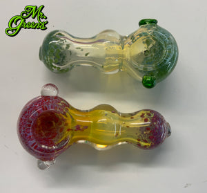 3" Glass Pipe 2 Marbles