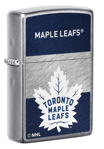 Zippo Lighter -  NHL Toronto Maple Leafs - Silver Blue