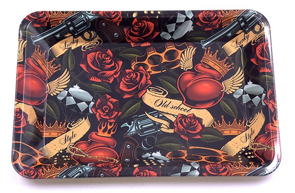Guns and Roses - Rolling Tray - Small
