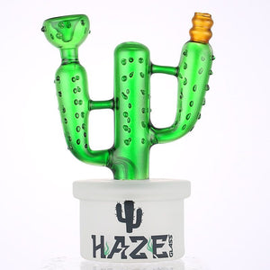 6" Haze Glass Cactus Bong