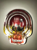 Glass Chopper Skull Ashtray (Assorted)