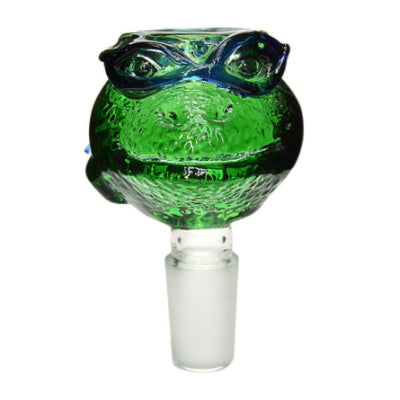 Turtle Heady Glass Bowl - Green 18mm