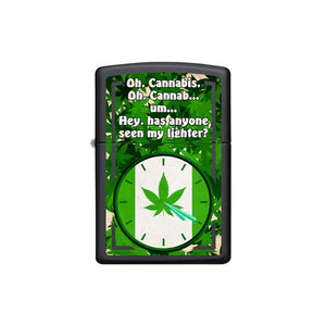 Zippo Lighter -  Oh Canada Green Leaf