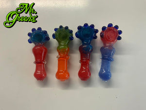 4.5" Glass Pipe 5+ Marbles