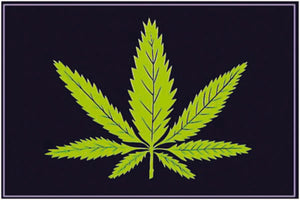 Pot Leaf Black Light Poster