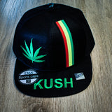 Snap Back Leaf Hat - Kush & Rasta