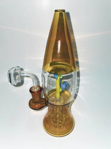 9" Pulsar Glass Lava Lamp - Tropical Palm Tree