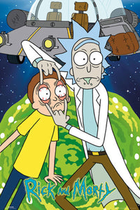 Rick et Morty regardent Morty Poster
