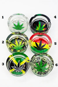Cannabis Glass Ashtray