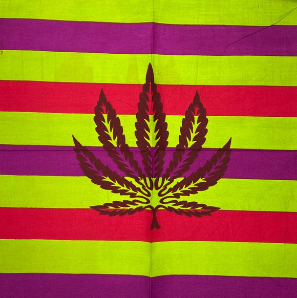 Bandana - Coloré avec un motif de feuilles