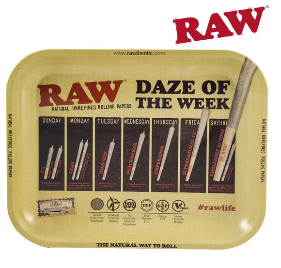 Raw Large Rolling Tray - Daze de la semaine