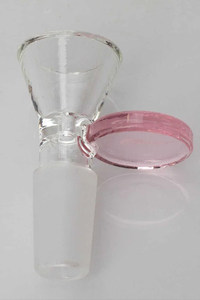 Bol entonnoir en verre Genie avec poignée ronde - 18 mm (différentes couleurs) 