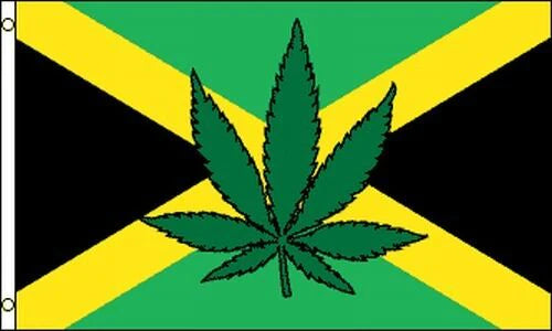 Drapeau de la feuille jamaïcaine