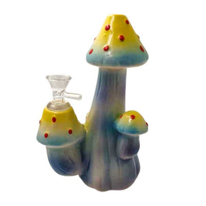 Pipe à eau en céramique Mushroom Art #4 - 8"