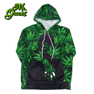 Sweat à capuche Shadow Leaf Cannabis