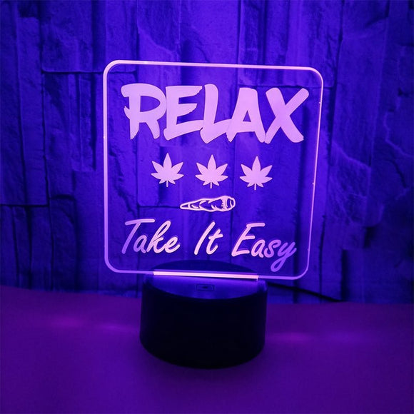 Relax take it Easy – LED 3D Night Light Optical Visual Illusion