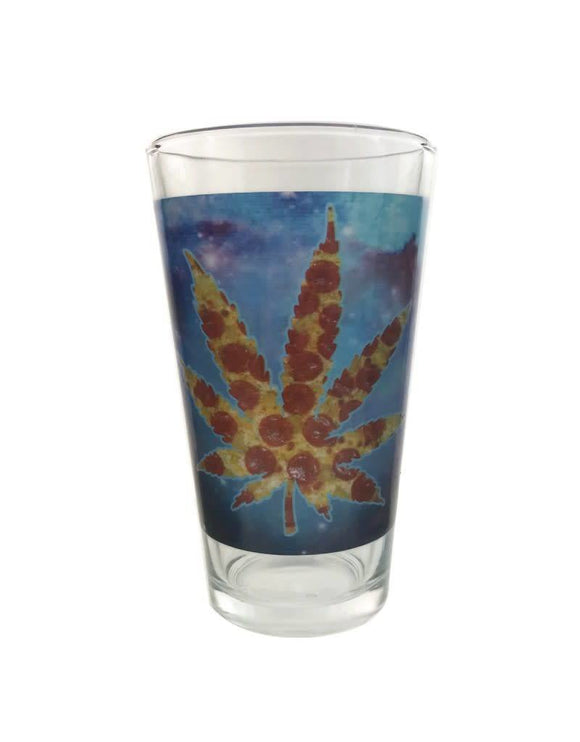 Space Pizza Pint Glass